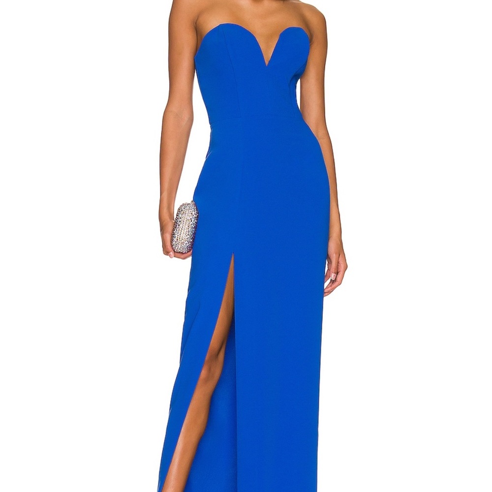 Amanda Uprichard x REVOLVE Cherri Gown – Cobalt (Size L) – Worn Once